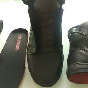 Supra Skytop red sole skateboarding shoes